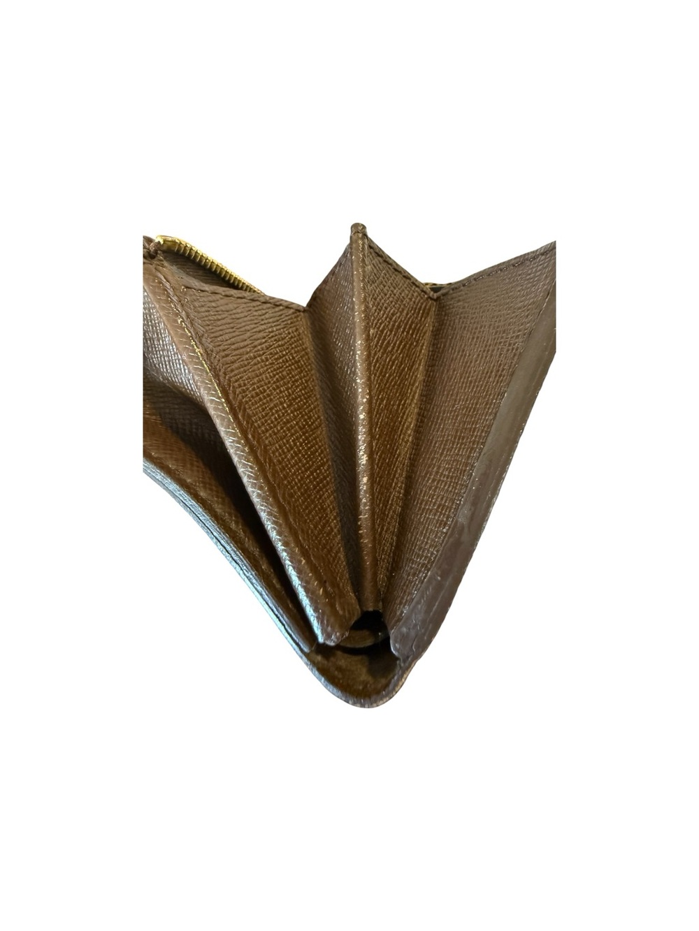 Louis Vuitton Brown Damier Ebene Compact Wallet with Gold-Tone Snap - Picture 10 of 13